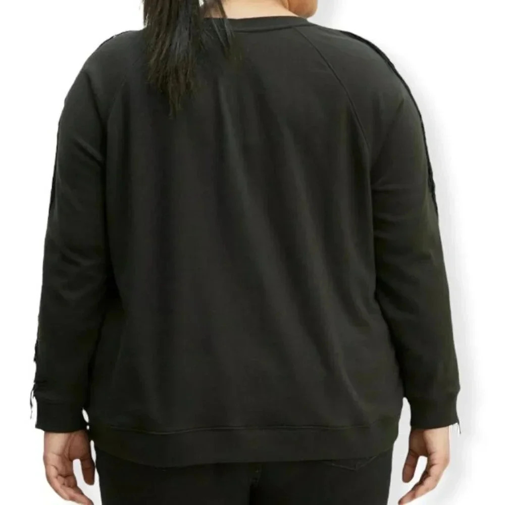 Levi's Fringed-Trim Crewneck Sweatshirt - Picture 2 of 11